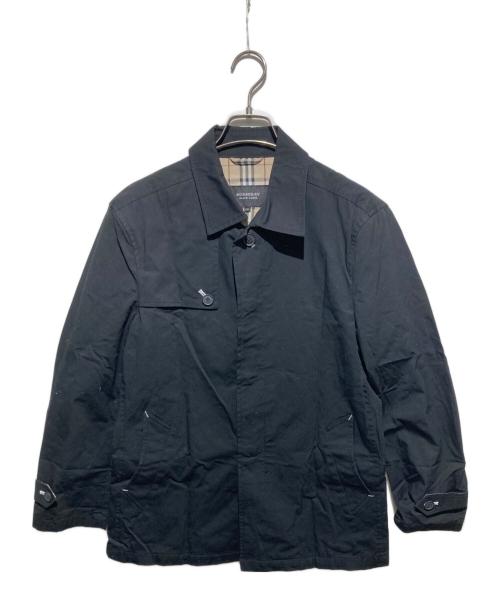 BURBERRY BLACK LABEL（バーバリーブラックレーベル）BURBERRY BLACK LABEL (バーバリーブラックレーベル) 裏地チェックステンカラーコート ブラック サイズ:Mの古着・服飾アイテム