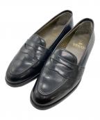 REGALリーガル）の古着「サイドパンチングデザインローファー」｜ブラック