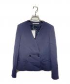 theory luxeセオリーリュクス）の古着「ノーカラージャケット/COSIMO ADANEL」｜ネイビー