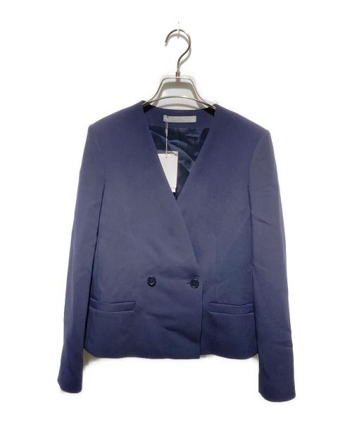 theory luxe（セオリーリュクス）theory luxe (セオリーリュクス) ノーカラージャケット/COSIMO ADANEL ネイビー サイズ:36 未使用品の古着・服飾アイテム