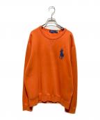 POLO RALPH LAURENポロ・ラルフローレン）の古着「ビッグポニースウェット」｜オレンジ