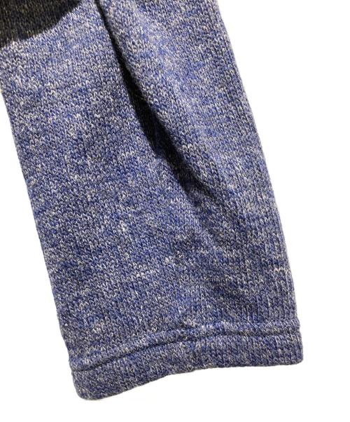 BLACK LABEL CRESTBRIDGE（ブラックレーベル クレストブリッジ）BLACK LABEL CRESTBRIDGE (ブラックレーベル クレストブリッジ) チェックポケットニット ネイビー サイズ:Ｌの古着・服飾アイテム