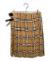 BURBERRY LONDON (バーバリーロンドン) ノバチェック巻きスカート ブラウン サイズ:42：7000円