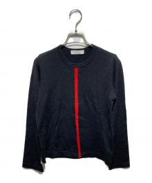 ROBE DE CHAMBRE COMME DES GARCONS（ローブドシャンブル コムデギャルソン）の古着「AD2002 ウールデザインカットソー」｜ブラック