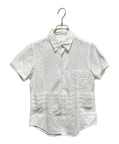 ROBE DE CHAMBRE COMME DES GARCONS（ローブドシャンブル コムデギャルソン）ROBE DE CHAMBRE COMME DES GARCONS (ローブドシャンブル コムデギャルソン) 01ss レースデザインシャツ ホワイト サイズ:Sの古着・服飾アイテム