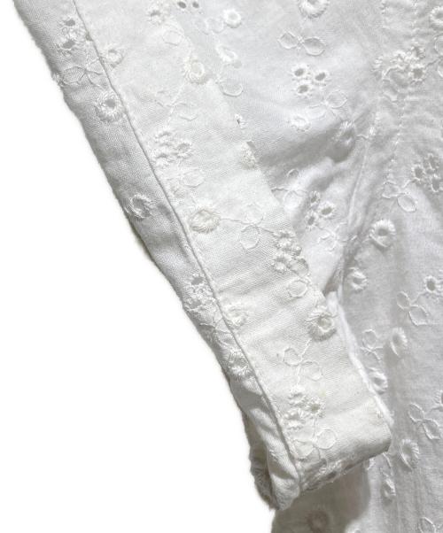 ROBE DE CHAMBRE COMME DES GARCONS（ローブドシャンブル コムデギャルソン）ROBE DE CHAMBRE COMME DES GARCONS (ローブドシャンブル コムデギャルソン) 01ss レースデザインシャツ ホワイト サイズ:Sの古着・服飾アイテム