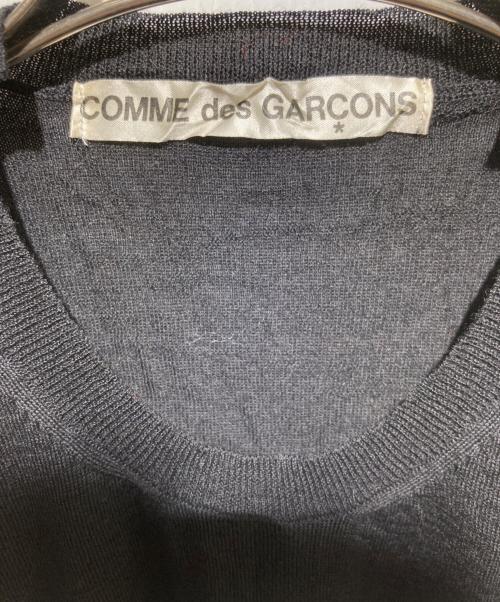 COMME des GARCONS（コムデギャルソン）COMME des GARCONS (コムデギャルソン) AD2000 カモ切替ニット ブラック×グリーン サイズ:不明の古着・服飾アイテム