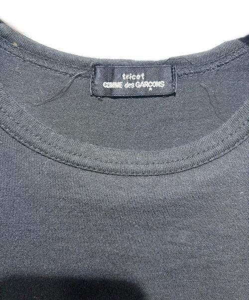 tricot COMME des GARCONS（トリココムデギャルソン）tricot COMME des GARCONS (トリココムデギャルソン) AD1999 柄切替tシャツ ブラック サイズ:不明の古着・服飾アイテム
