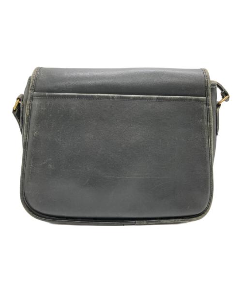 COACH（コーチ）COACH (コーチ) OLD ターンロックレザーショルダーバッグ ブラックの古着・服飾アイテム