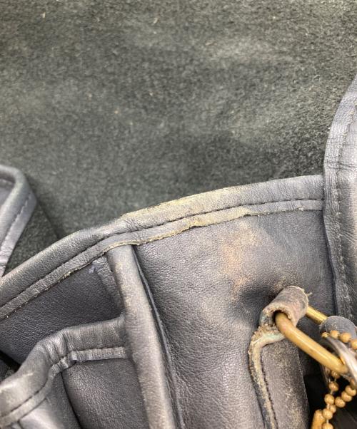 COACH（コーチ）COACH (コーチ) OLD ターンロックレザーショルダーバッグ ブラックの古着・服飾アイテム