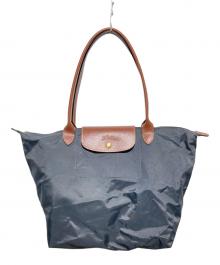 LONGCHAMP（ロンシャン）の古着「ル プリアージュ® オリジナル L ショルダーバッグ」｜グレー