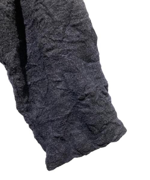 me ISSEY MIYAKE（ミーイッセイ ミヤケ）me ISSEY MIYAKE (ミーイッセイ ミヤケ) シワ加工ハイネックカットソー ネイビー サイズ:不明の古着・服飾アイテム