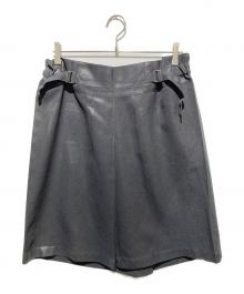 me ISSEY MIYAKE（ミーイッセイ ミヤケ）の古着「転写プリントスカート」｜グレー