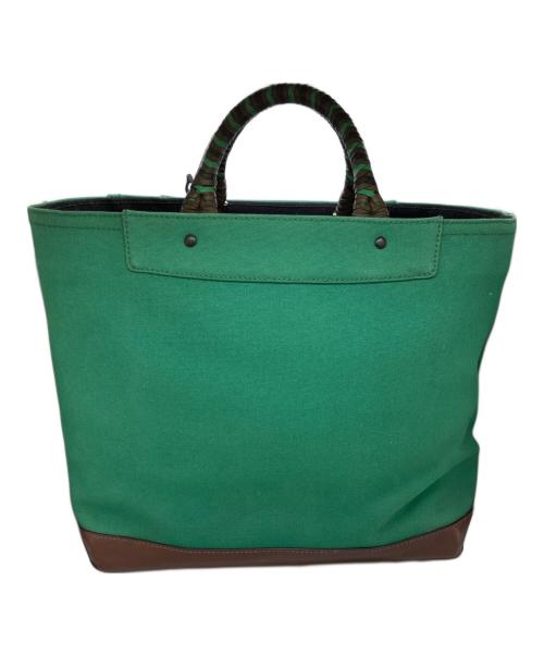 COACH（コーチ）COACH (コーチ) ブリーカーキャンバスビーチ2WAYバッグ グリーンの古着・服飾アイテム