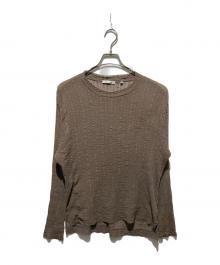 OUR LEGACY（アワーレガシー）の古着「Our Legacy Ruffle Silk Box Long-Sleeve」｜ブラウン