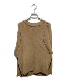 soduk（スドーク）の古着「21aw thermal knit pullover」｜ブラウン