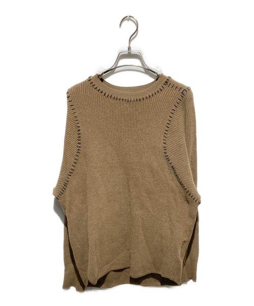 soduk（スドーク）soduk (スドーク) 21aw thermal knit pullover ブラウン サイズ:不明の古着・服飾アイテム