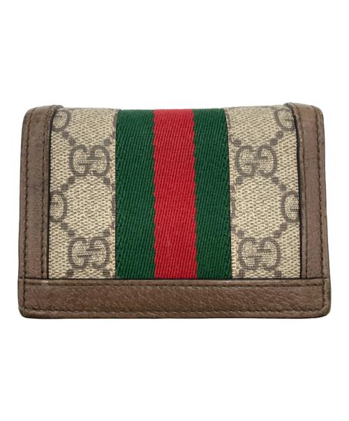 GUCCI（グッチ）GUCCI (グッチ) 2つ折り財布 ブラウンの古着・服飾アイテム