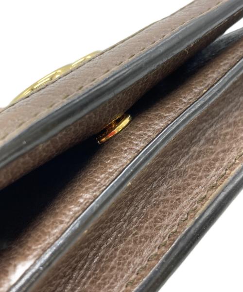 GUCCI（グッチ）GUCCI (グッチ) 2つ折り財布 ブラウンの古着・服飾アイテム