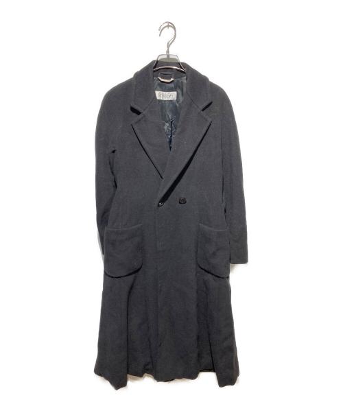 MaxMara（マックスマーラ）MaxMara (マックスマーラ) 白タグ カシミヤ混ベルテッドコート ブラック サイズ:34の古着・服飾アイテム