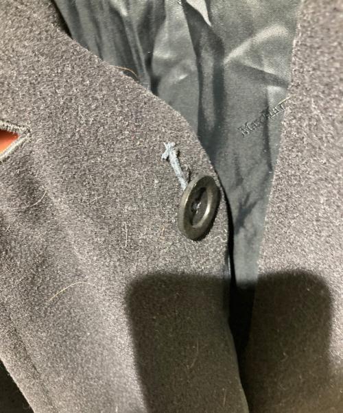 MaxMara（マックスマーラ）MaxMara (マックスマーラ) 白タグ カシミヤ混ベルテッドコート ブラック サイズ:34の古着・服飾アイテム