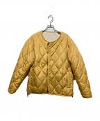 TAIONタイオン）の古着「MILITARY RIVERSIBLE CREW NECK DOWN JKT」｜イエロー