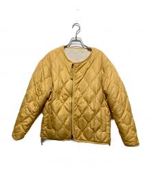 TAION（タイオン）の古着「MILITARY RIVERSIBLE CREW NECK DOWN JKT」｜イエロー