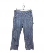 CarHarttカーハート）の古着「ヒッコリーペインターパンツ」｜ブルー