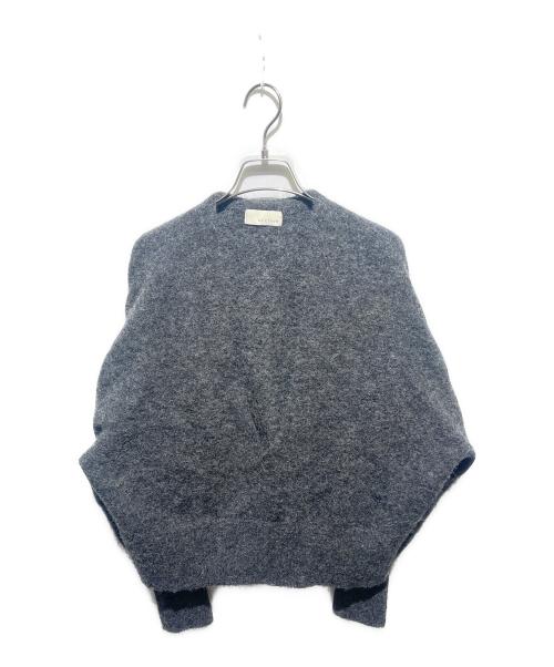 uncrave（アンクレイヴ）uncrave (アンクレイヴ) アルパカニット 深Vネック ニット グレー サイズ:FREEの古着・服飾アイテム