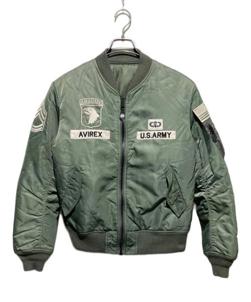 AVIREX（アヴィレックス）AVIREX (アヴィレックス) MA-1ジャケット グリーン サイズ:XLの古着・服飾アイテム
