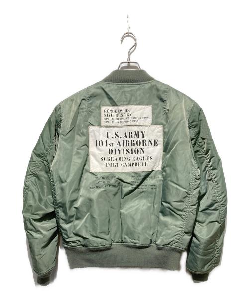 AVIREX（アヴィレックス）AVIREX (アヴィレックス) MA-1ジャケット グリーン サイズ:XLの古着・服飾アイテム