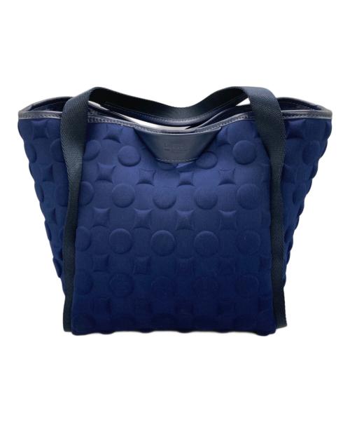 la quoh（ラクーオ）la quoh (ラクーオ) 南蛮七宝エンボスボンディングトート ネイビーの古着・服飾アイテム
