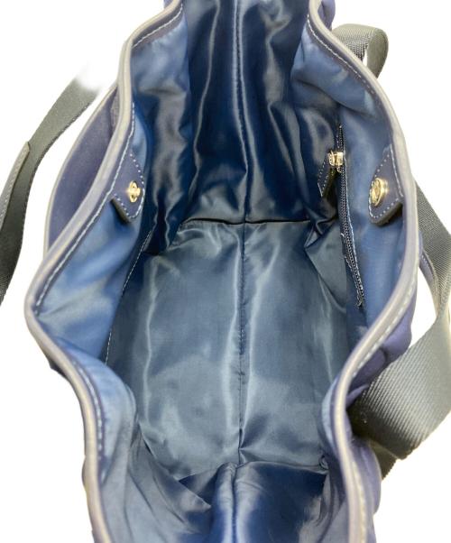 la quoh（ラクーオ）la quoh (ラクーオ) 南蛮七宝エンボスボンディングトート ネイビーの古着・服飾アイテム