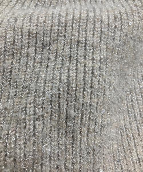 ARPEGE STORY（アルページュストーリー）ARPEGE STORY (アルページュストーリー) キャミ付きスパンコールショートニット シルバー サイズ:FREEの古着・服飾アイテム