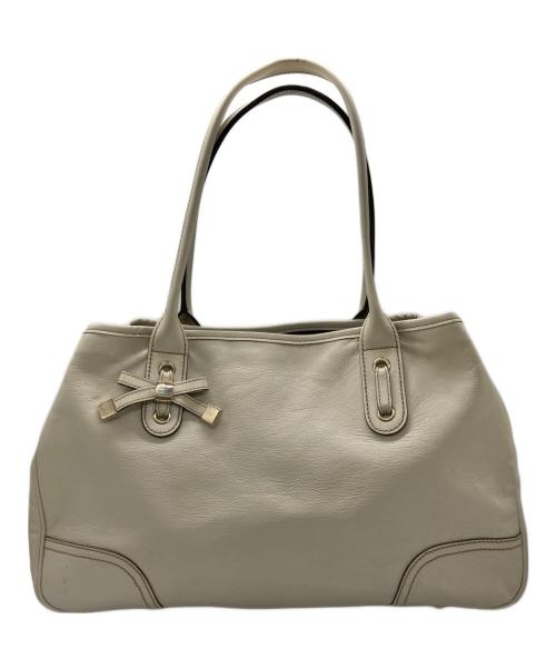GUCCI（グッチ）GUCCI (グッチ) プリンシー リボン ショルダーバック アイボリーの古着・服飾アイテム