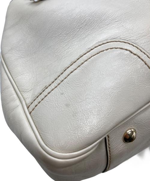 GUCCI（グッチ）GUCCI (グッチ) プリンシー リボン ショルダーバック アイボリーの古着・服飾アイテム