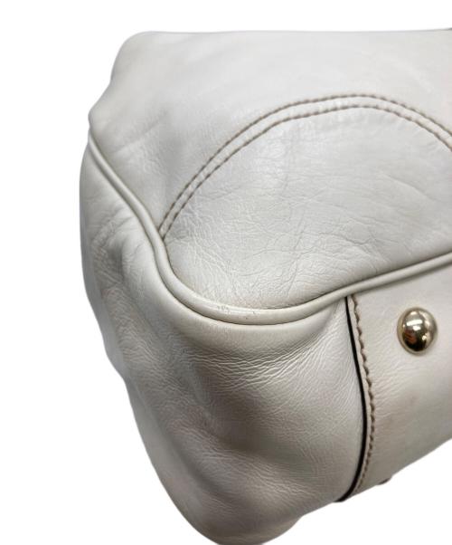 GUCCI（グッチ）GUCCI (グッチ) プリンシー リボン ショルダーバック アイボリーの古着・服飾アイテム