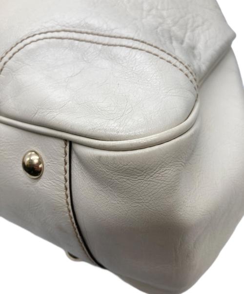 GUCCI（グッチ）GUCCI (グッチ) プリンシー リボン ショルダーバック アイボリーの古着・服飾アイテム