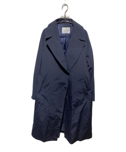 TOMORROW LAND（トゥモローランド）TOMORROW LAND (トゥモローランド) ポリエステルコットン ベルテッドダウンコート ネイビー サイズ:40の古着・服飾アイテム