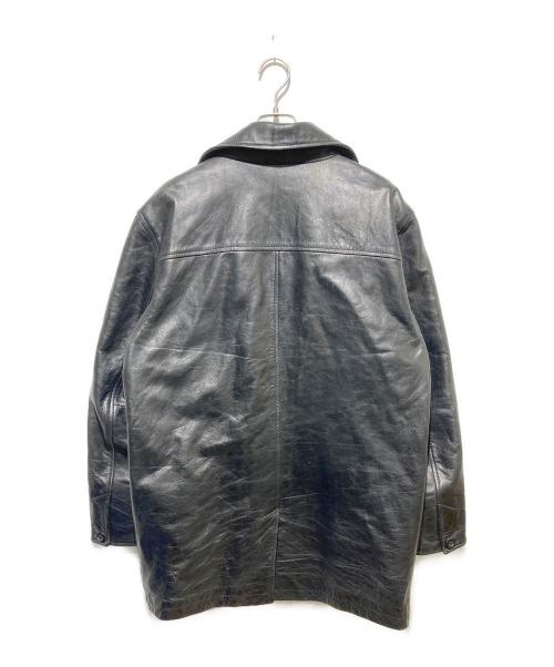 OLD GAP（オールドギャップ）OLD GAP (オールドギャップ) 00s レザーカーコート ブラック サイズ:Lの古着・服飾アイテム