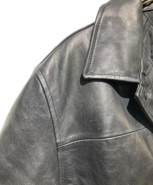 OLD GAP（オールドギャップ）OLD GAP (オールドギャップ) 00s レザーカーコート ブラック サイズ:Lの古着・服飾アイテム