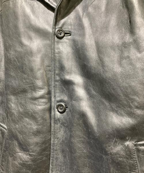 OLD GAP（オールドギャップ）OLD GAP (オールドギャップ) 00s レザーカーコート ブラック サイズ:Lの古着・服飾アイテム