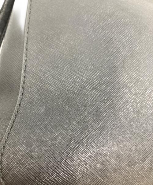 MICHAEL KORS（マイケル・コース）MICHAEL KORS (マイケル・コース) レザーショルダーバッグ ブラックの古着・服飾アイテム
