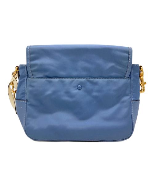 TORY BURCH（トリーバーチ）TORY BURCH (トリーバーチ) フラップショルダーバッグ ブルーの古着・服飾アイテム