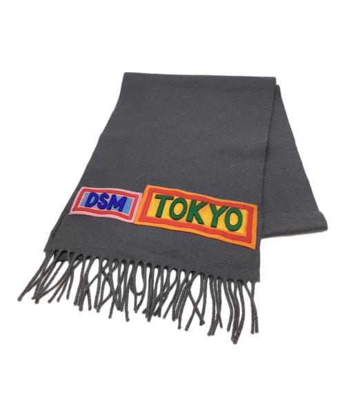 FENDI（フェンディ）FENDI (フェンディ) ロゴワッペンマフラー グレーの古着・服飾アイテム