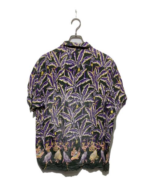 OLD STUSSY（オールドステューシー）old stussy (オールドステューシー) 80s 黒タグアロハシャツ パープル サイズ:Lの古着・服飾アイテム