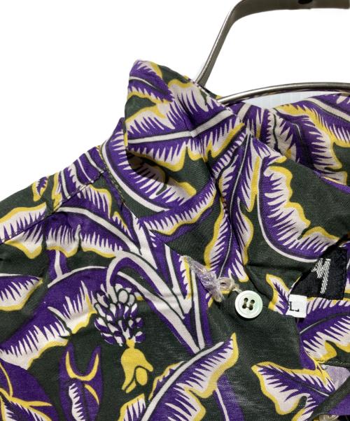 OLD STUSSY（オールドステューシー）old stussy (オールドステューシー) 80s 黒タグアロハシャツ パープル サイズ:Lの古着・服飾アイテム