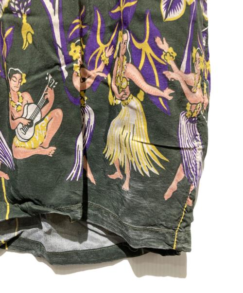 OLD STUSSY（オールドステューシー）old stussy (オールドステューシー) 80s 黒タグアロハシャツ パープル サイズ:Lの古着・服飾アイテム