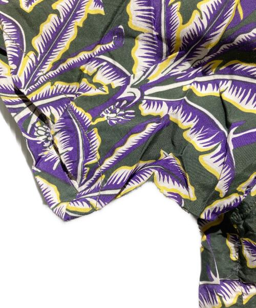 OLD STUSSY（オールドステューシー）old stussy (オールドステューシー) 80s 黒タグアロハシャツ パープル サイズ:Lの古着・服飾アイテム