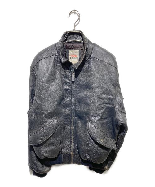 MILLESIMES（ミレジム）MILLESIMES (ミレジム) レザーボンバージャケット ブラック サイズ:不明の古着・服飾アイテム